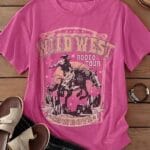 Vintage Desert Rider Graphic T-Shirt (Coral Heather)