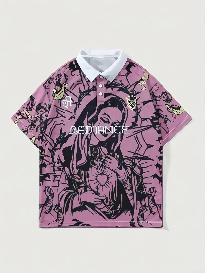 The 'Sacred Heart' Graphic Polo Shirt - Image 2