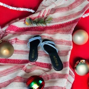 Ladies Open Toe Flat Casual Slippers