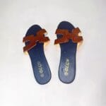 Ladies Open Toe Flat Casual Slippers