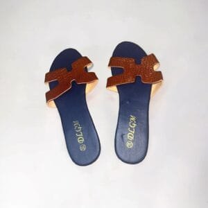 Ladies Open Toe Flat Casual Slippers