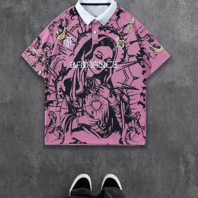 The 'Sacred Heart' Graphic Polo Shirt