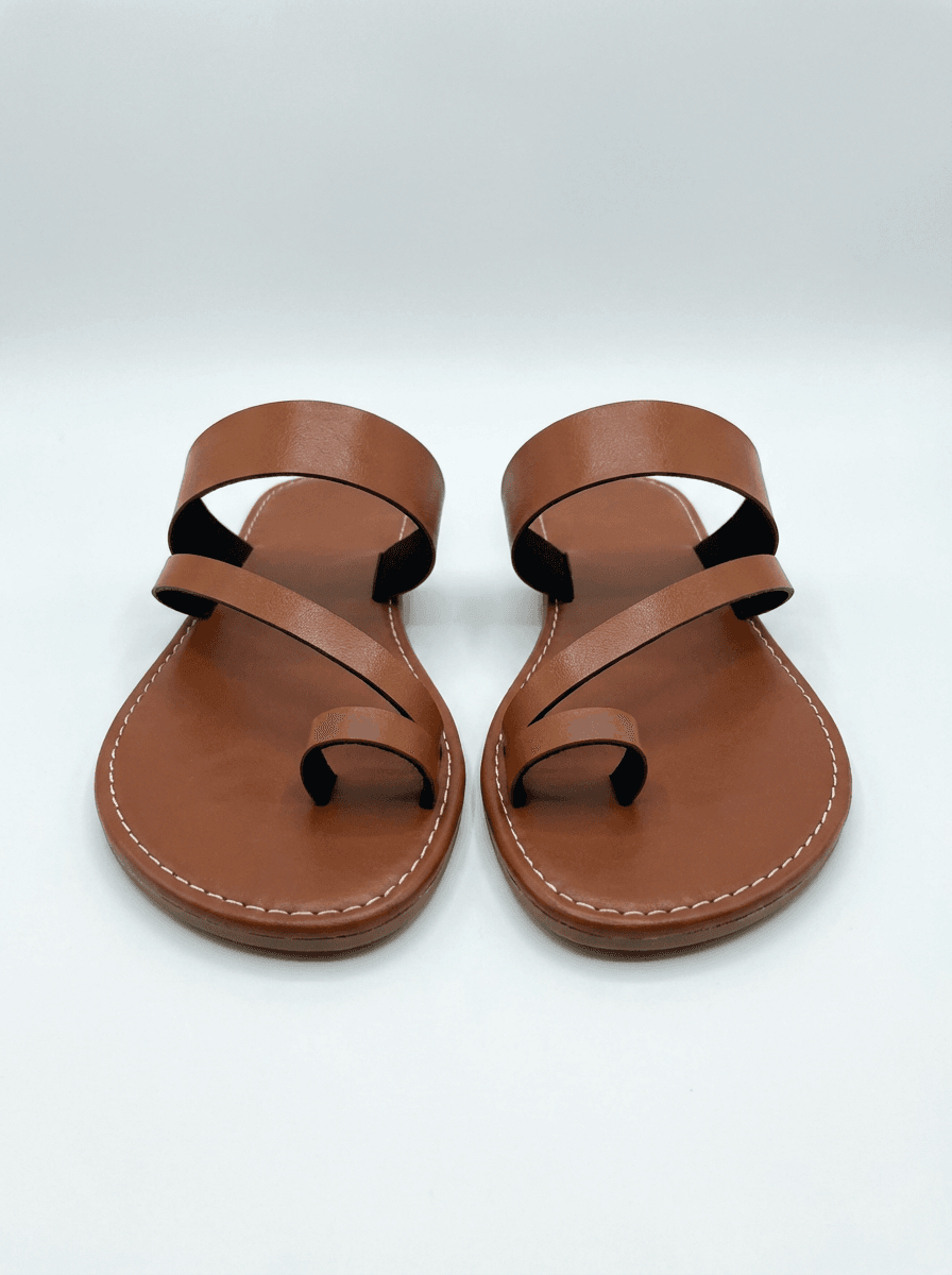 Ladies Open Toe Flat Casual Slippers - Image 2