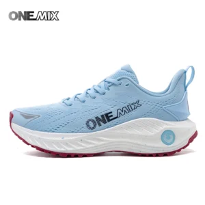 O-Resilio Running Shoes Men Cushion Stability Outdoor Sports Casual Mesh Lace-up Lightweight Gym Jogging Sneakers