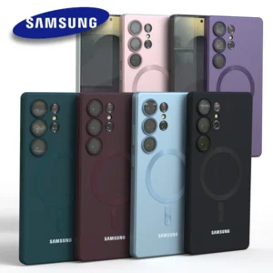 For Samsung Galaxy S25 S24 S23 S22 S21 Note10 Plus S20 FE Note20 Ultra 5G Magnetic Case Shockproof Protective Back Cover Funda