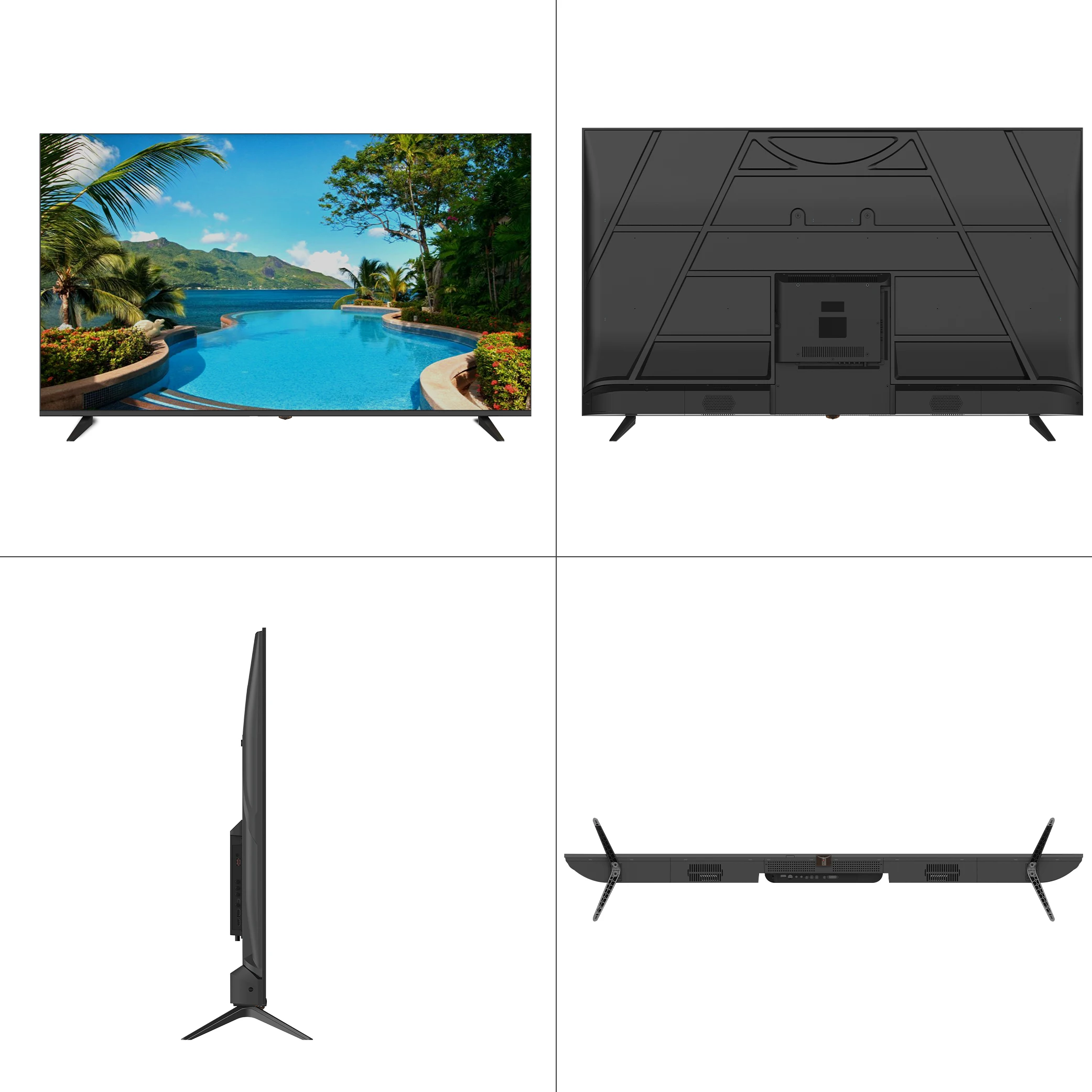 Global Version Android Smart TV 43 Inch 2K 4K UHD Frameless LED Television, WiFi BT Google Play Netflix YouTube HDR10 TV - Image 2