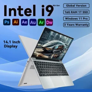 Intel Core i9-10980hk 14.1” Gaming i9 Laptop Windows 11 16GB RAM 1/2TB M.2 SSD Laptops 4K HD Gaming Notebook PC