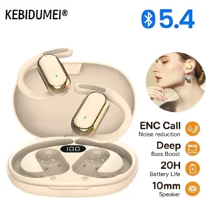 Wireless Headphone Bluetooth Headset Smart Adjustable Touch Sports Waterproof Earbuds Stereo Music Earphone For All Smartphone