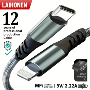 USB C to Lightning 10 feet MFi Certified for iPhone 14 Pro Max 13 Pro Type C to Lightning Fast Charging Braided Data Cable