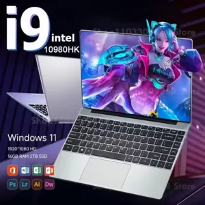 New Arrival 14.1” Gaming i9 Laptop Windows 11 Intel Core i9-10980hk 16GB RAM 1/2TB M.2 SSD Laptops 4K HD Gaming Notebook PC