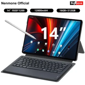 Nenmone Mpad15 14 inch Tablet 2 In 1 Tablet Laptop 14" Octa Core 16GB RAM 512GB ROM Android14 Tablet With Keyboard 2.4G/5G WiFi