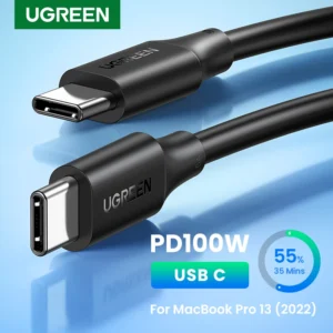 UGREEN USB C to USB C Cable PD100W for iPhone 17 16 15 MacBook for Samsung Galaxy S25 5A E-marker Chip Fast Charging Type C Cord