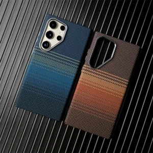 For Samsung Galaxy S26Ultra S26 S25 S24 S23 Ultra Plus Carbon Fiber Texture MagSafe Case Wireless Charging Alloy Lens Hard Cover