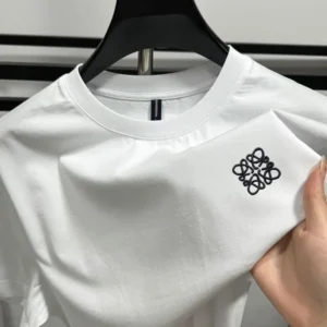 Luxury high-end standard embroidery 100% cotton men's summer casual fashion T-shirt brand fashionable high-quality short sleeved