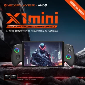 OneXplayer X1 mini AMD AI 9 HX 370 / 8840U 8.8'' 3-In-1 Handheld PC Game Console Laptop Tablet AI Computer Detachable Controller