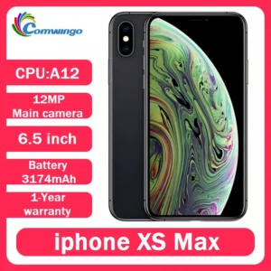 Apple Unlocked iPhone XS Max 4G RAM 64GB 256GB ROM A12 Bionic IOS 6.5inch Screen Original Used XSmax LTE Face ID NFC Smartphone