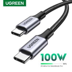 UGREEN 100W USB Type C To USB C Cable For iPhone 17 16 MacBook iPad Samsung Poco PD Fast Charging Charger Cord 5A E-Marker Chip