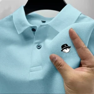 2026 Summer Men's Golf Casual Polo Shirt Business Casual Luxury Polo Shirt High-Quality Brand Men's Short-Sleeve Polo