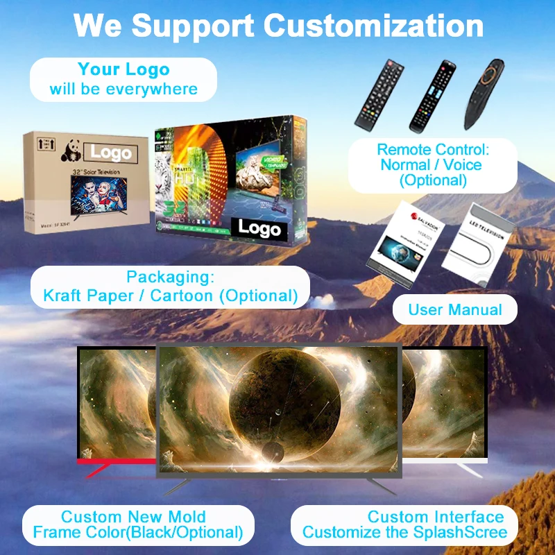 Global Version Android Smart TV 43 Inch 2K 4K UHD Frameless LED Television, WiFi BT Google Play Netflix YouTube HDR10 TV - Image 4