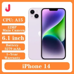 Original Apple iPhone 14 Physics SIM Unlocked 128GB 256GB ROM 6GB RAM 6.1' OLED Face ID NFC IOS A15 5G Used iPhone14 Smartphone
