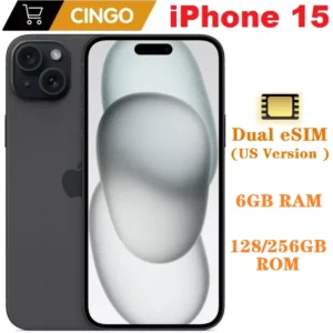 iPhone 15 Dual eSIM 128/256GB ROM 6GB RAM 6.1" Genuine Super Retina OLED Face ID NFC A16 Original 95% New 5G CellPhone iphone15