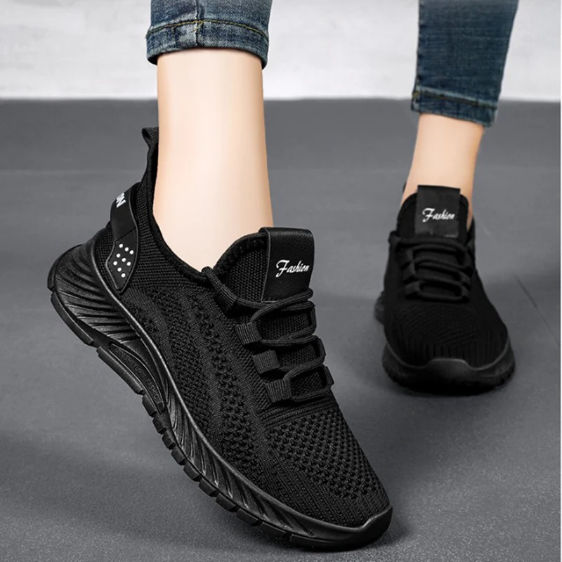 Women Casual Shoes Fashion Breathable Walking Mesh Flat Shoes Sneakers Women 2025 Gym Vulcanized Shoes White Female Footwear - Image 4