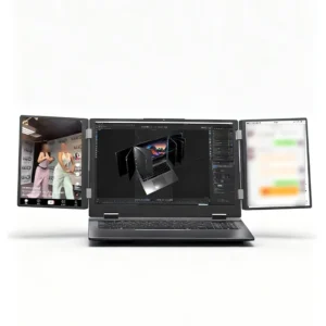 3-Screen Laptop Intel Core i7 Foldable 16+10.5+10.5 Inch Multi-Display for Stock Trading Finance Programming Office Portable