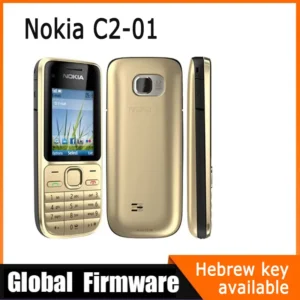 Nokia C2 C2-01 GSM Mobile Phone English&Hebrew Keyboard Support The Logo on Button Unlocked Cellphone used phone