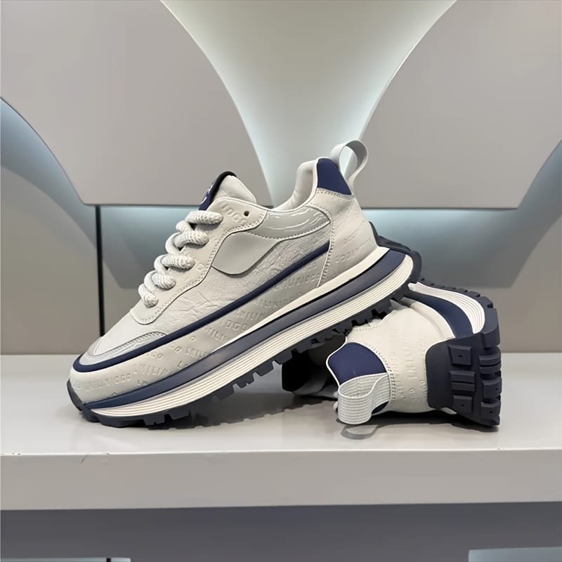 Stylish And Trendy Men'S Breathable Lightweight New Thick-Soled Casual Shoes, Perfect Choice for Height-Increasing Sports Footwear - Image 5