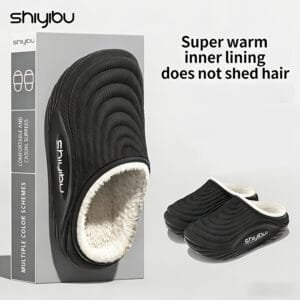 New Winter Slippers for Couples, Stylish And Versatile, Perfect for Home Use, Warm with Thickened Lining, Non-Slip Thick Sole for Outdoor Wear., Women Shoes