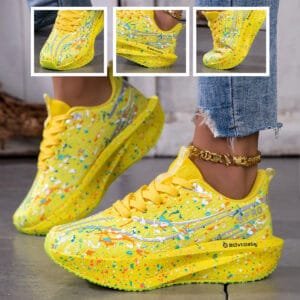 MINZHE YL Women's Carbon Board Technology Sneakers - Lightweight -Absorbing Running Sneakers with TPR Sole, Breathable Low-Top Sneakers Suitable for, Walking, Training - Spring Summer Casual Wear & Sizes Available, Women Shoes