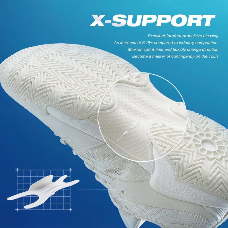 Xtep SKYO1 Basketball Shoes Men Wear-Resistant Non-Slip Combat Soft Sport Shoes Shock Absorption Low Top Sneakers 877119120028 - Image 4