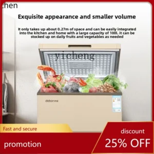 HXL household freezer, small single temperature freezer, energy-saving refrigerator freezer