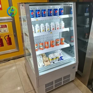 Customized Refrigerated Display Cases Supermarket and Convenience Store Display Promotion Freezer Refrigerator