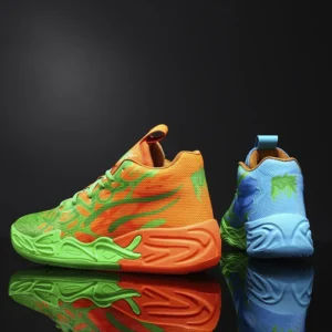 Men's Basketball Shoes Breathable Cushioning Non-Slip Wearable Runing Shoes Gym Training Athletic Basketball Sneakers for Women