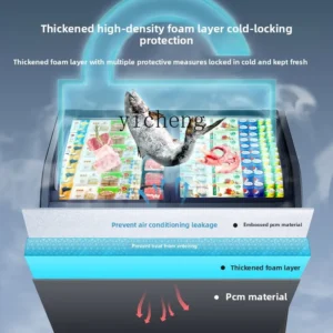 ZC household and commercial freezer double temperature double box freezing refrigeration fresh-keeping refrigerator