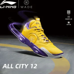 Li-Ning Men's Wade All City 12 Professional Basketball Shoes Cushion Stable Wearable Sport Sneakers for Indoor Outdoor ABAU015