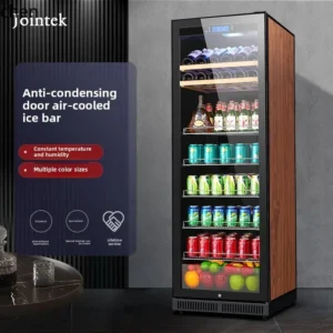 Ice Bar Household Living Room Transparent Glass Door Refrigerator Red Wine Tea Fresh Refrigerated Thermostat