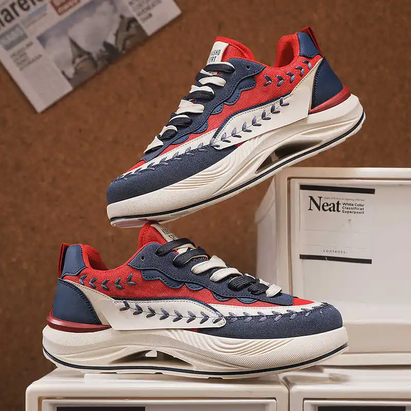 Summer Round Toe Fuchsia Sneakers Basketball Mens Loafer Shoes Super Deals Sports Street Sports-leisure Cute Hand Made