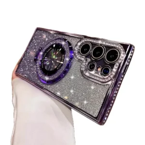 Mobile Phone Accessories for Samsung S25 Ultra Phone Case for S24 Rhinestone Phone Stand S23/A55 Phone Protective case