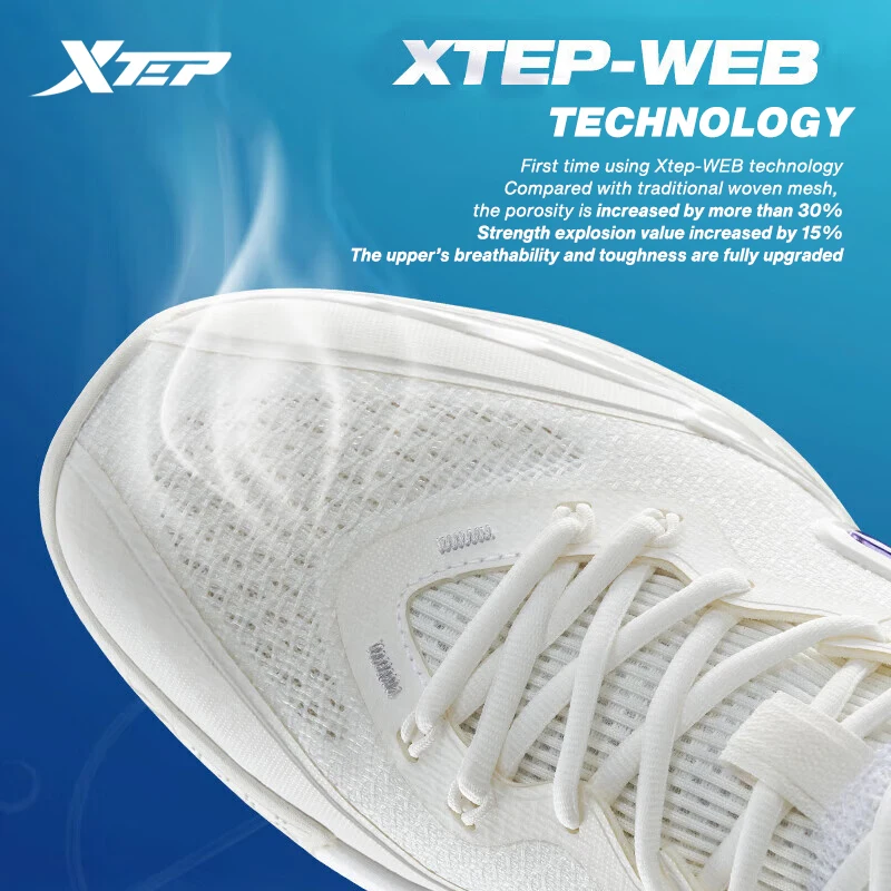 Xtep SKYO1 Basketball Shoes Men Wear-Resistant Non-Slip Combat Soft Sport Shoes Shock Absorption Low Top Sneakers 877119120028 - Image 3