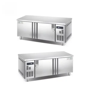 Commercial Freezer Under Counter Chiller Stainless Steel Counter Top Work Table Refrigerator Workbench Refriger Refrigerated