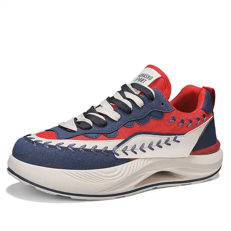 Summer Round Toe Fuchsia Sneakers Basketball Mens Loafer Shoes Super Deals Sports Street Sports-leisure Cute Hand Made - Image 3