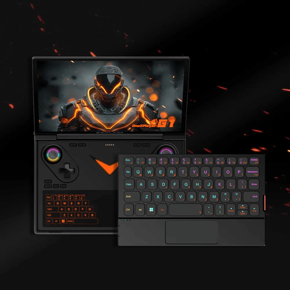 OneXPlayer G1 AMD Ryzen AI 9 HX 370 8.8" Mini Gaming Laptop Mobile Office Games Dual-Mode Keyboard PC Handheld Gaming Console - Image 4