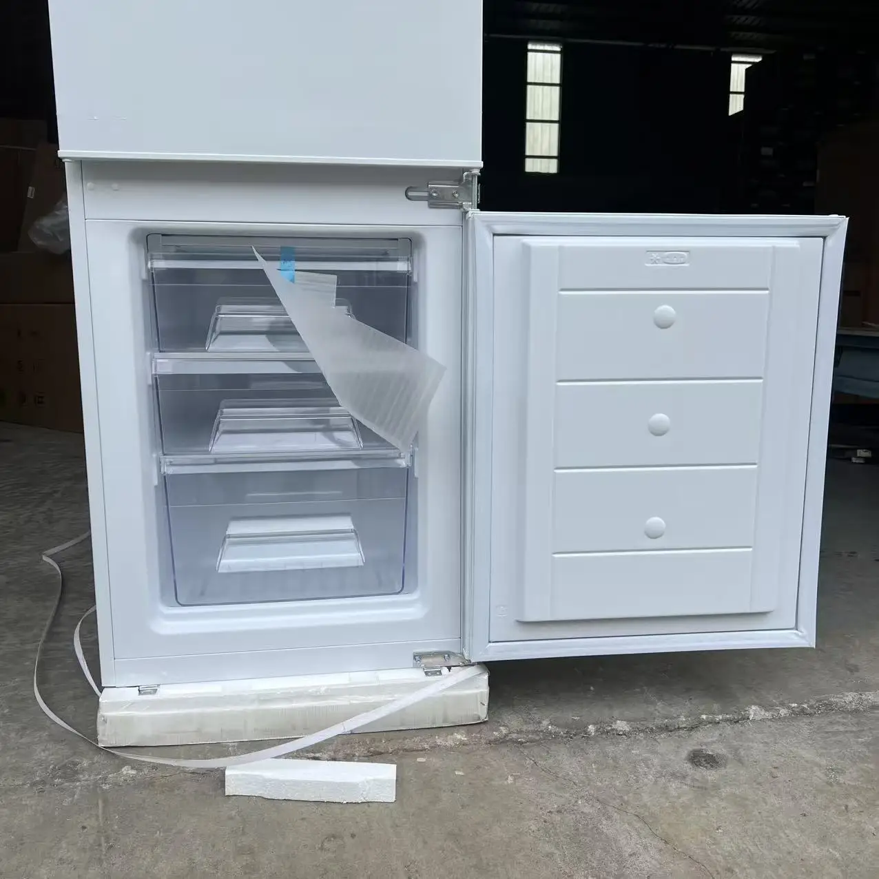 Built in Fridge Double Door Bottom Freezer White Color 280L Built in Refrigerator 220V 50/60HZ 10 Years Warranty on Compressor - Image 4