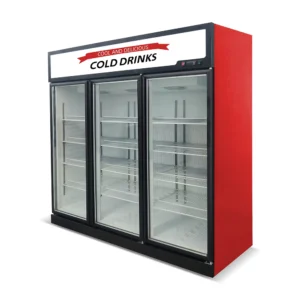 Commercial Supermarket Display Refrigerators Upright Beverage Cooler Freezer Upright Glass Door Freezer