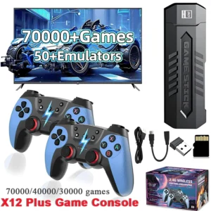 Retro Game Stick with 128GB 70000/40000/30000+ Games Wireless Control TV Handheld Video Game Console for PS1/N64/GBA Xmas Gift