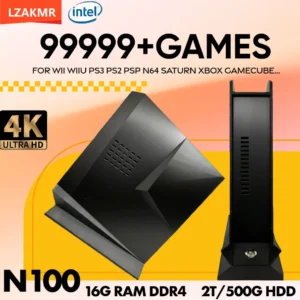 Mini PC Retro Game Box G3 Pro Dual System 99999+ Games 16GB RAM 2TB HDD Intel Game Console for PS2 PS3 WiiU Wii GameCube Saturn