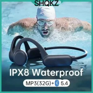 Wireless Earphones for shokz open Sports Bone Conduction Bluetooth IPX8 Waterproof Headphones With 32G RAM Mp3 Music Headset