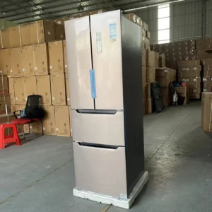 D 325L Large Capacity Double Door French-Style Inverter Refrigerator with Drinking Water Function Cooling Refrigeration